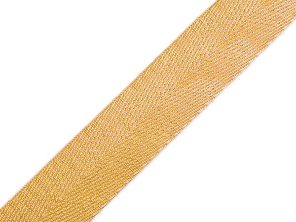 Hladký oboustranný popruh s leskem šíře 25 mm