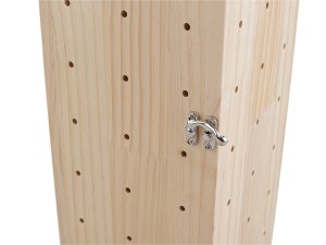 Dřevěný stojan na nitě otočný s úložným prostorem, výška 44 cm