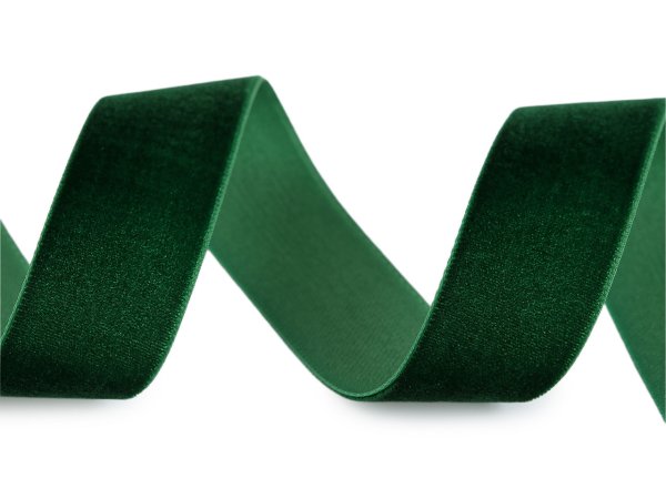 Sametová stuha na cívce ve vánočních barvách šíře 25 mm, návin 2,7 m