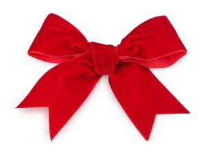 Sametová stuha na cívce ve vánočních barvách šíře 25 mm, návin 2,7 m