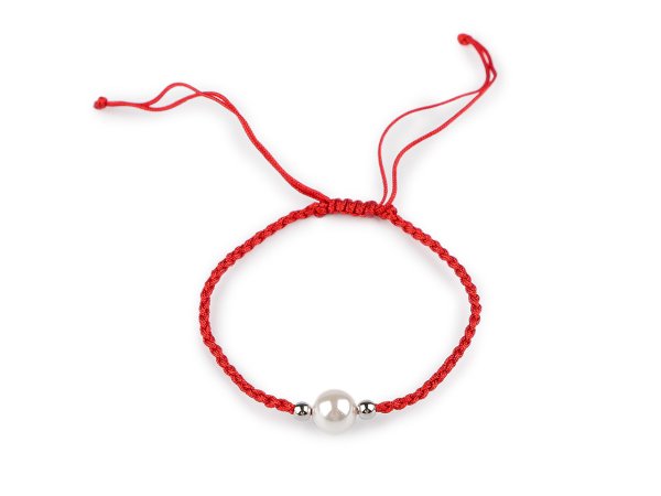 Náramek shamballa s perlou