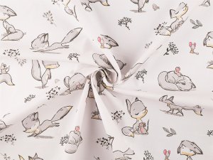 Bavlněná látka / plátno liška