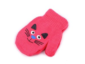 Dětské pletené rukavice palčáky