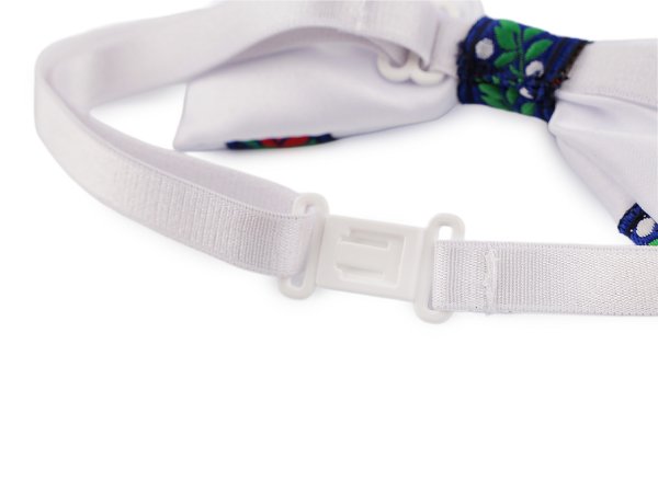 Saténový motýlek folklor hand made, délka 12 cm