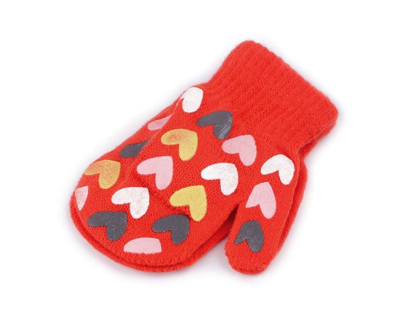 Dětské pletené rukavice palčáky