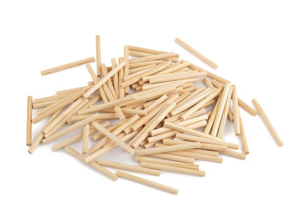 Dřevěný stojan na nitě otočný s úložným prostorem, výška 44 cm