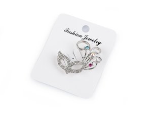 Brož s broušenými kamínky maska, baletní špičky