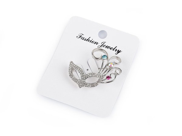 Brož s broušenými kamínky maska, baletní špičky