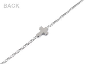 Náramek z nerezové oceli křížek