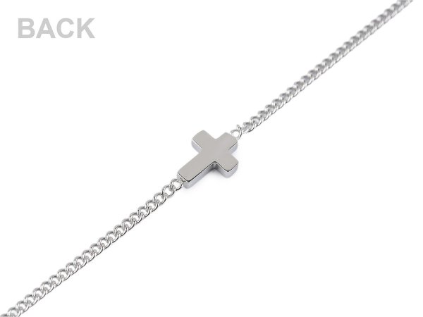 Náramek z nerezové oceli křížek