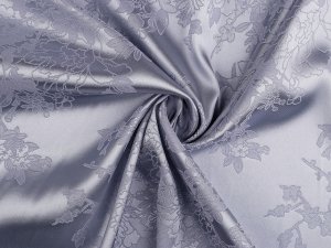 Satén / imitace hedvábí květovaný vzor