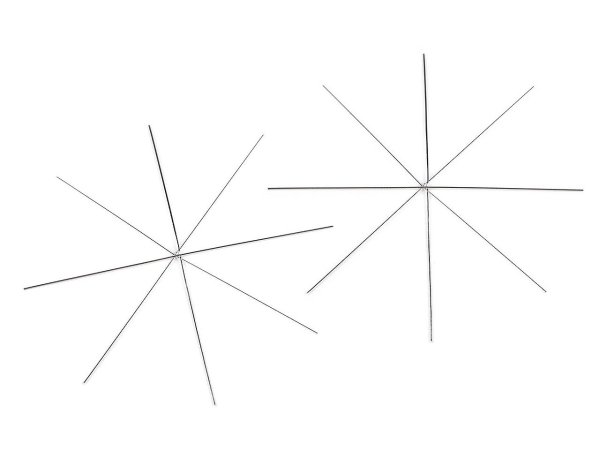 Vánoční hvězda / vločka drátěný základ na korálkování Ø12 cm