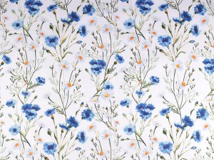 Bavlněná látka / plátno květy