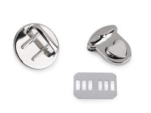 Sada zapínání na kabelku 30x32 mm srdce