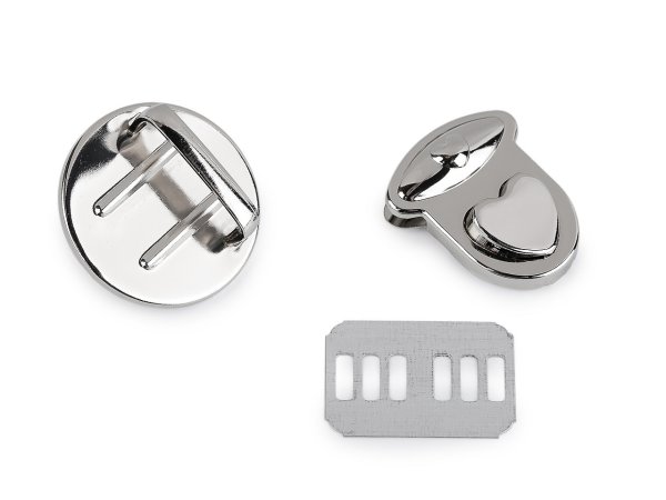 Sada zapínání na kabelku 30x32 mm srdce