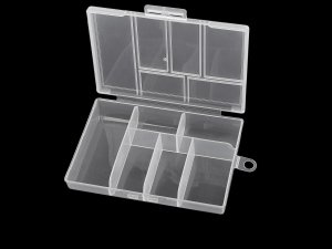 Plastový box / zásobník 8,5x12x2,5 cm