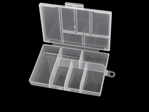 Plastový box / zásobník 8,5x12x2,5 cm