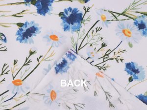 Bavlněná látka / plátno květy