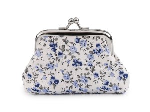 Malá peněženka / mincovka květy, textilní