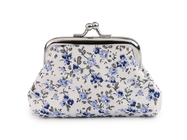 Malá peněženka / mincovka květy, textilní