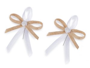 Svatební jutová mašlička / vonička