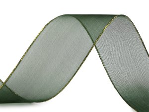 Monofilová stuha s lurexem šíře 40 mm