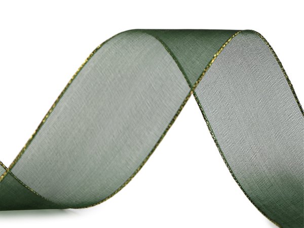 Monofilová stuha s lurexem šíře 40 mm