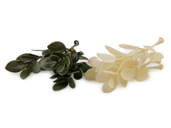 Umělá mini větvička buxus k aranžování a tvorbě voniček