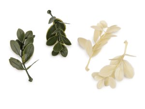 Umělá mini větvička buxus k aranžování a tvorbě voniček