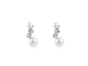 Perlové náušnice z nerezové oceli