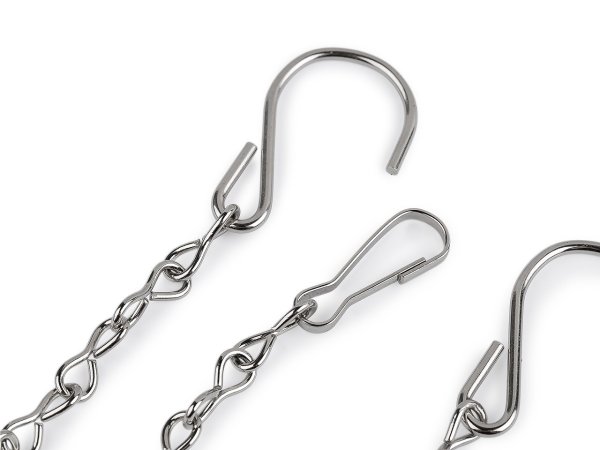 Kovový řetízek pro zavěšení dekorací, květináčů 25 cm