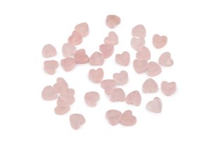 Minerální a skleněné korálky srdce Ø6 mm