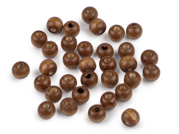 Dřevěné korálky Ø10 mm