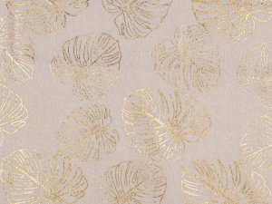 Bavlněná metráž / imitace lnu, monstera