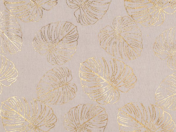 Bavlněná metráž / imitace lnu, monstera