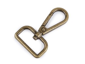 Kovová karabina otočná, průvlek 30 mm