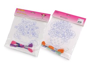 Dětské vyšívání s předtištěným motivem 2 ks