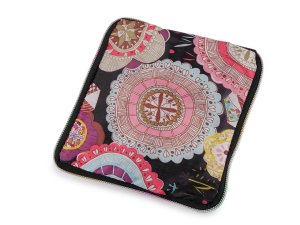 Skládací nákupní taška se zipem pevná 38x44 cm