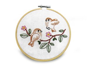 Dětská dárková sada na vyšívání s předtištěným motivem