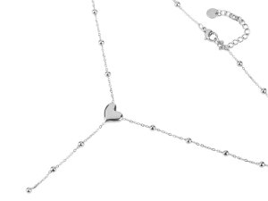 Náhrdelník z nerezové oceli srdce