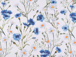 Bavlněná látka / plátno květy