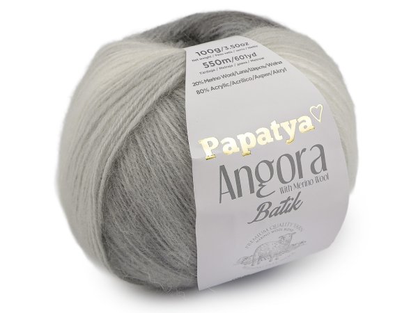 Pletací příze Papatya Angora Batik 100 g