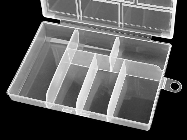 Plastový box / zásobník 8,5x12x2,5 cm