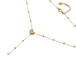 Náhrdelník z nerezové oceli srdce