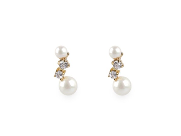 Perlové náušnice z nerezové oceli