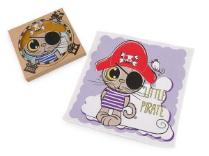 Dětský obrázkový kapesník v přírodní krabičce