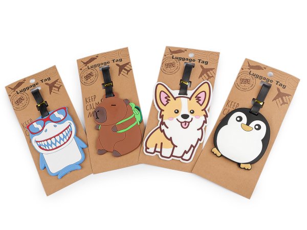 Jmenovka / visačka na kufr zvířátka