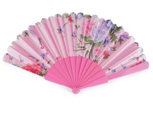 Vějíř textilní květy