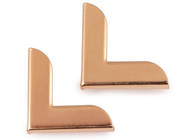 Kovové rohy na ochranu kabelek / diářů