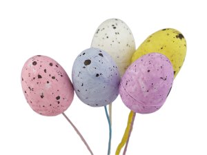 Velikonoční mini vajíčka na drátku 5 ks